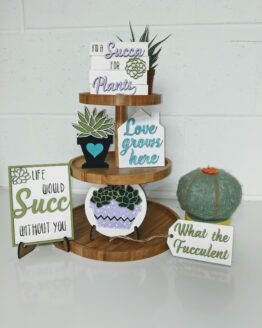 Succulent Tiered Tray Set