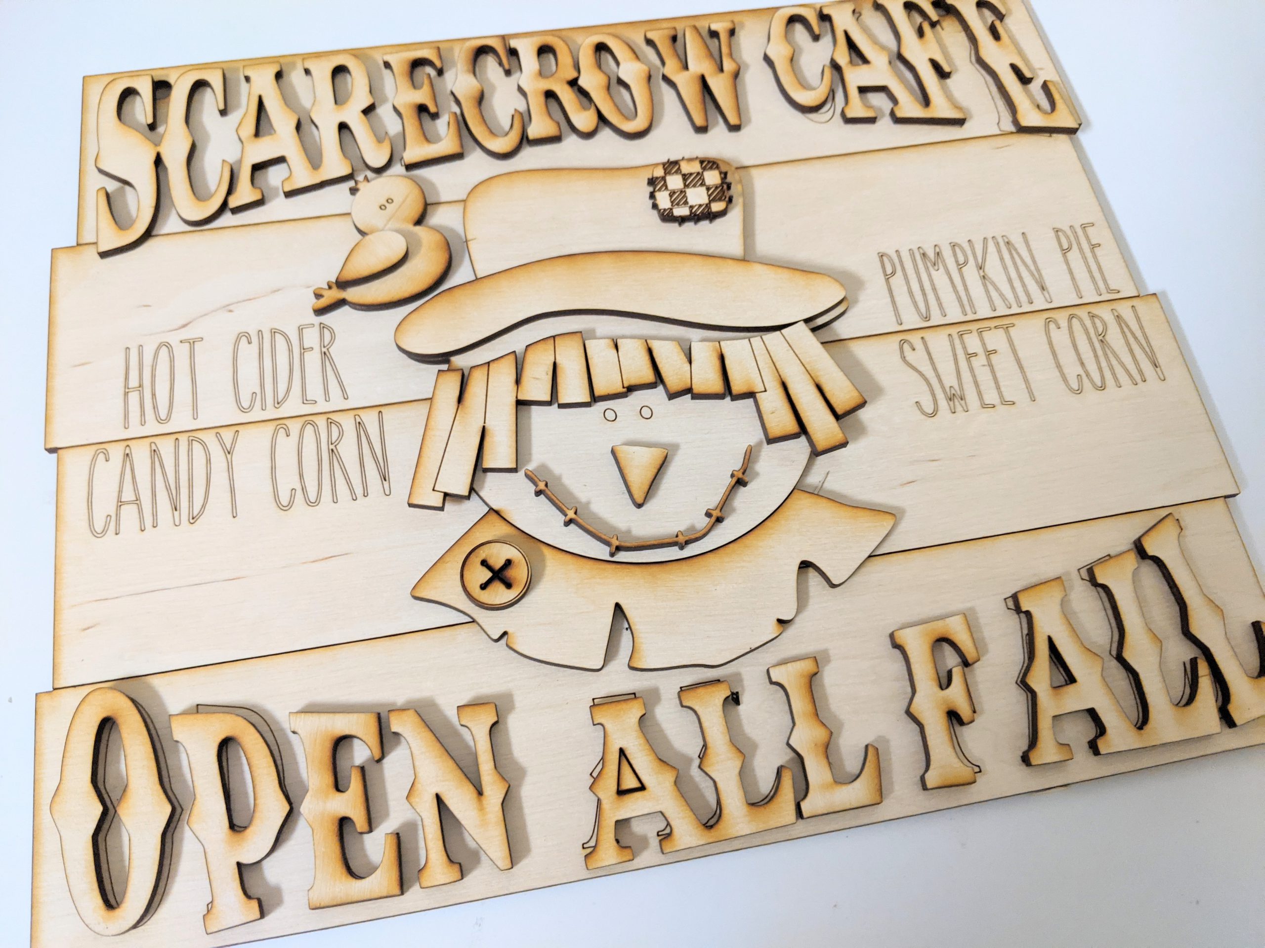 Scarecrow Cafe Sign - MyMakerscape