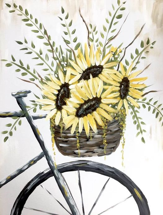Bike_with_sunflowers_painting