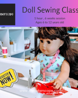 Doll Sewing Class, Six week session