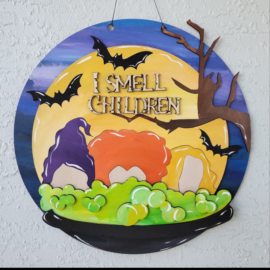 Sister witches Door hanger sign DIY kit - MyMakerscape