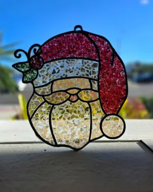 Shattered Glass Santa DIY kit