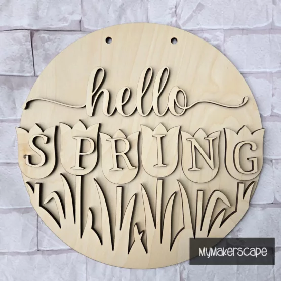 Hello Spring Tulip Door Hanger DIY kit