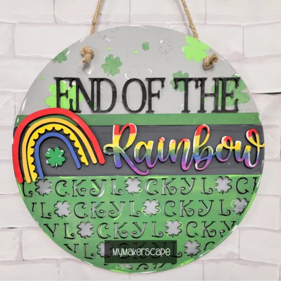 End of the Rainbow Door hanger DIY kit