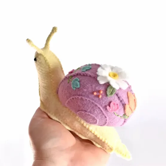 Felt Snail Sewing Pattern - Make Your Own Stuffed Animal