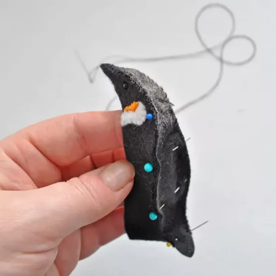 DIY Craft Kit - Penguin Felt Animal Sewing Kit - Image 3