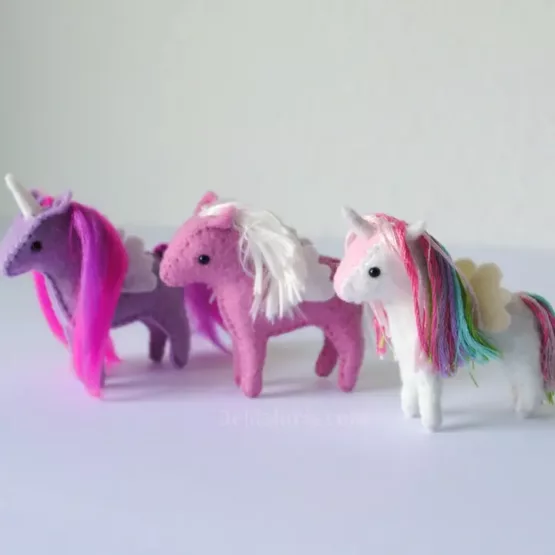 Tiny Felt Unicorn Sewing Pattern - Image 3