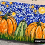 Pumpkin Starry Night Paint Party
