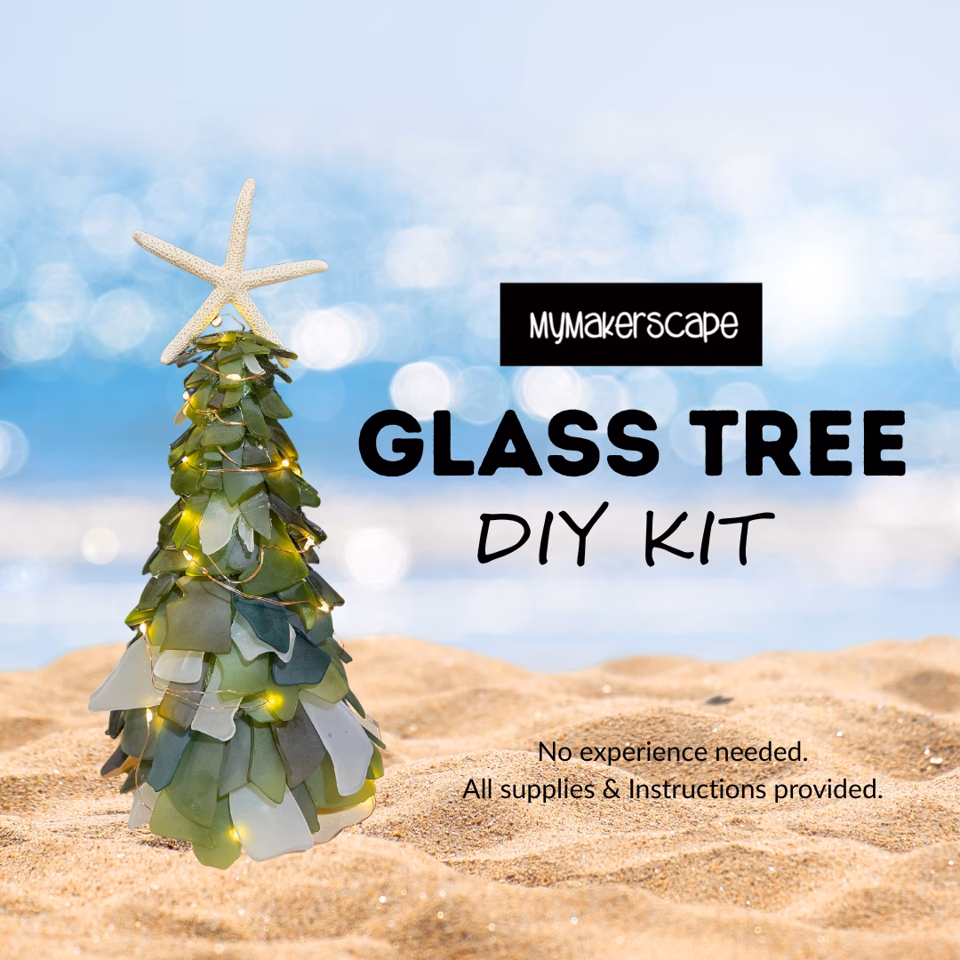 Glass Christmas tree DIY kit