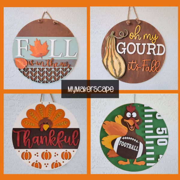 Fall Door Hanger Paint Night