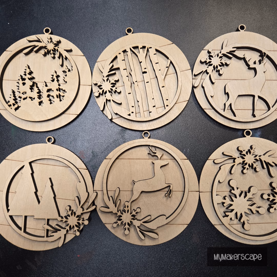 Farmhouse & Snowflakes Ornament DIY kit