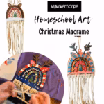 Homeschool Art, Christmas Macrame